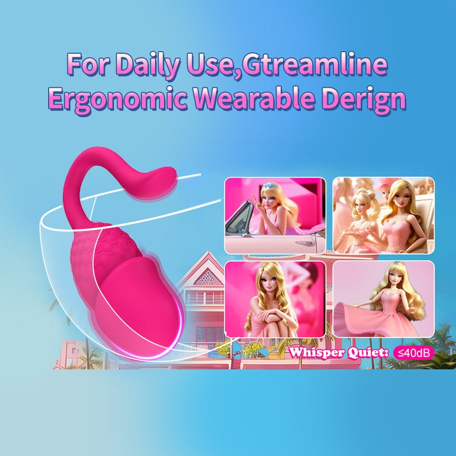 A realistic red app remote controller for female vibrators, suitable for everyday use, with a decibel level of less than 40