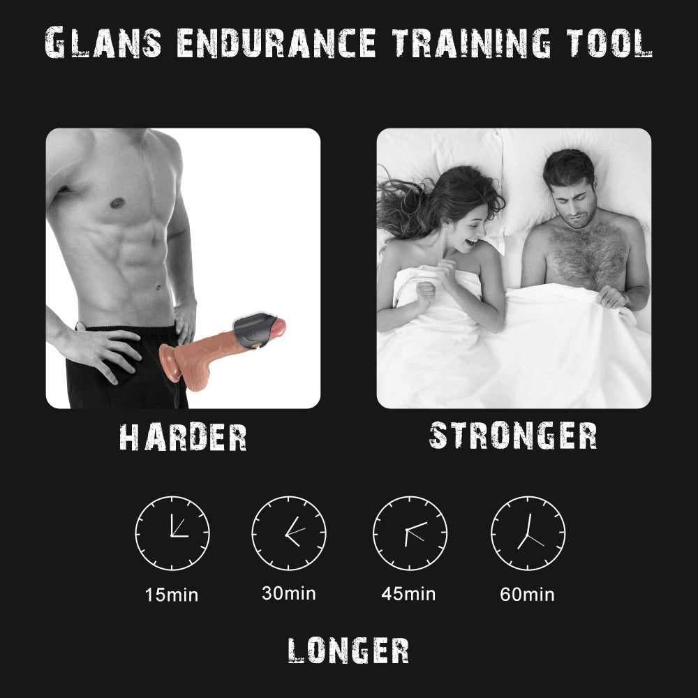 Realistic Silicone Male Masturbation Cup with Textured Inner Sleeve & Soft Grip Design - Nightloom Sex Toy Shop