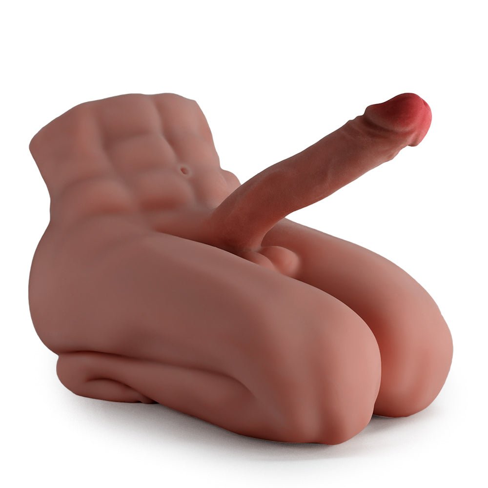 realistic tpe extra long penis kneeling male sex doll