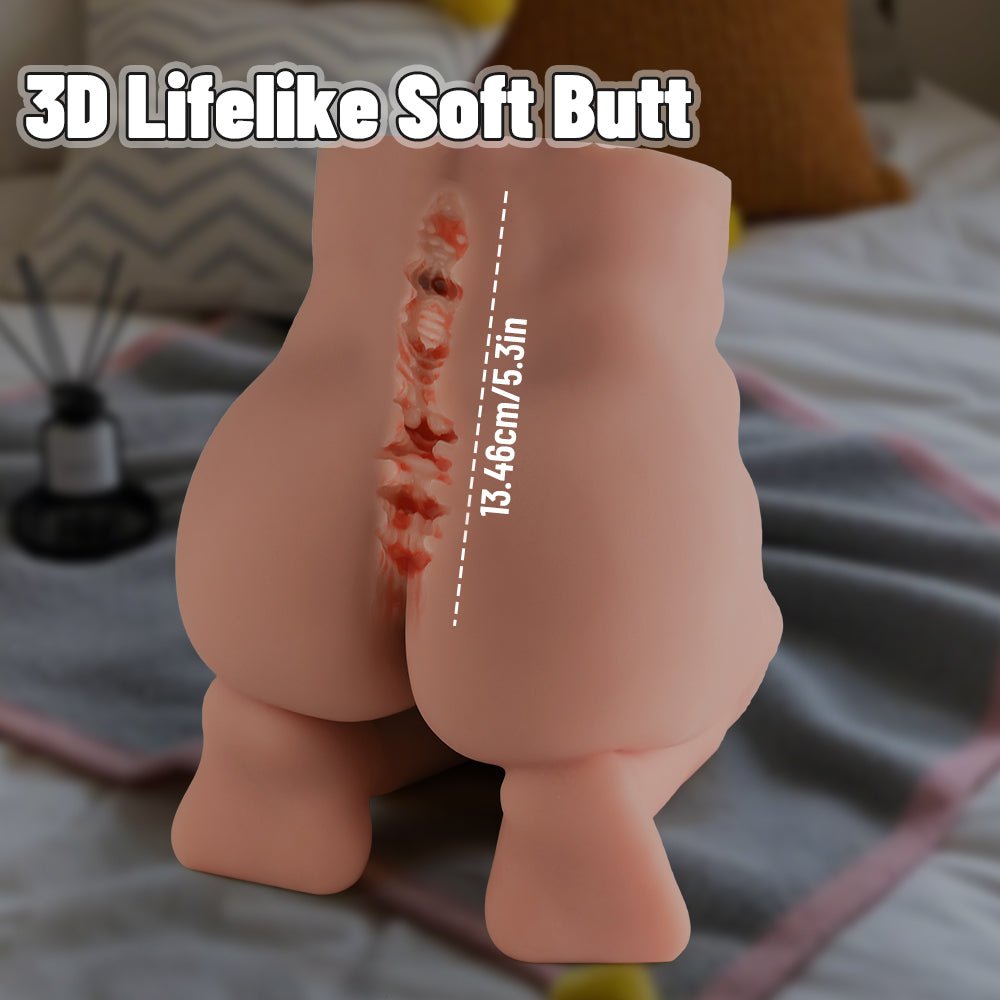 realistic tpe extra long penis kneeling male sex doll with realistic male buttocks 3d design