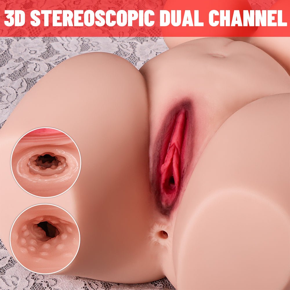 realistic tpe flesh manual bbw female sex doll with 3D realistic vaginal design