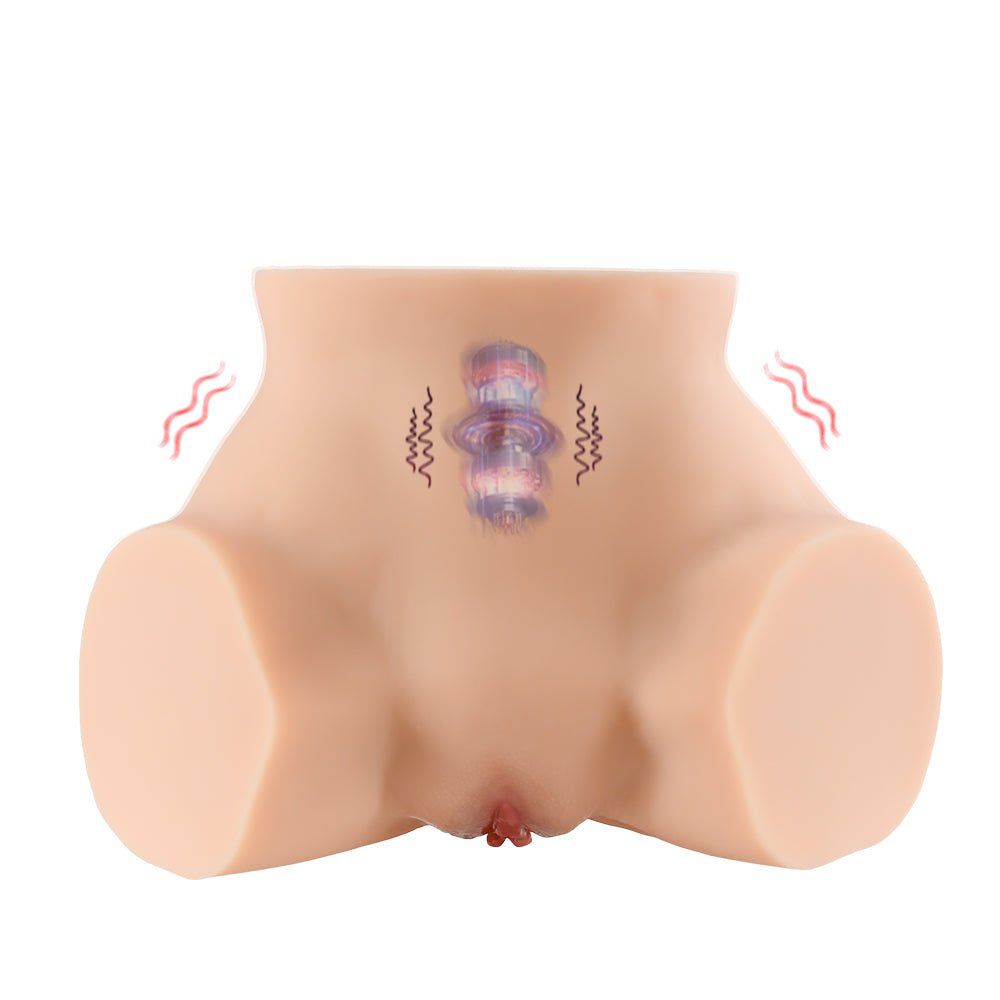 front flat display view of realistic tpe flesh manual multi functional female sex doll