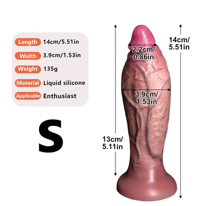 RealiTouch Simulated Silicone Penis Dildo - Nightloom Sex Toy Shop