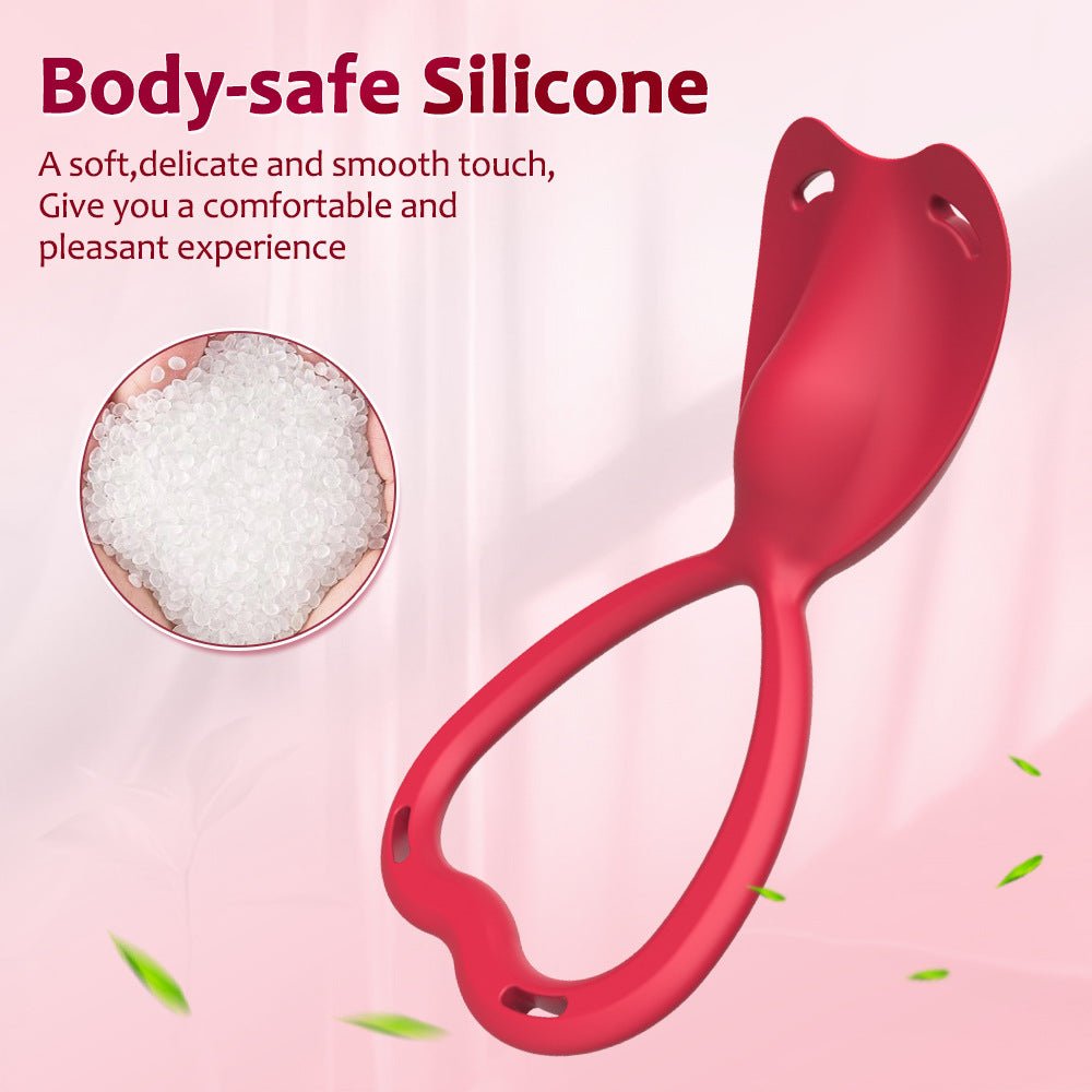Rechargeable Silicone Wearable Vibrator with Remote Control & Ergonomic Ring Design - Nightloom Sex Toy Shop