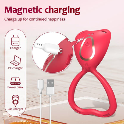 Rechargeable Silicone Wearable Vibrator with Remote Control & Ergonomic Ring Design - Nightloom Sex Toy Shop