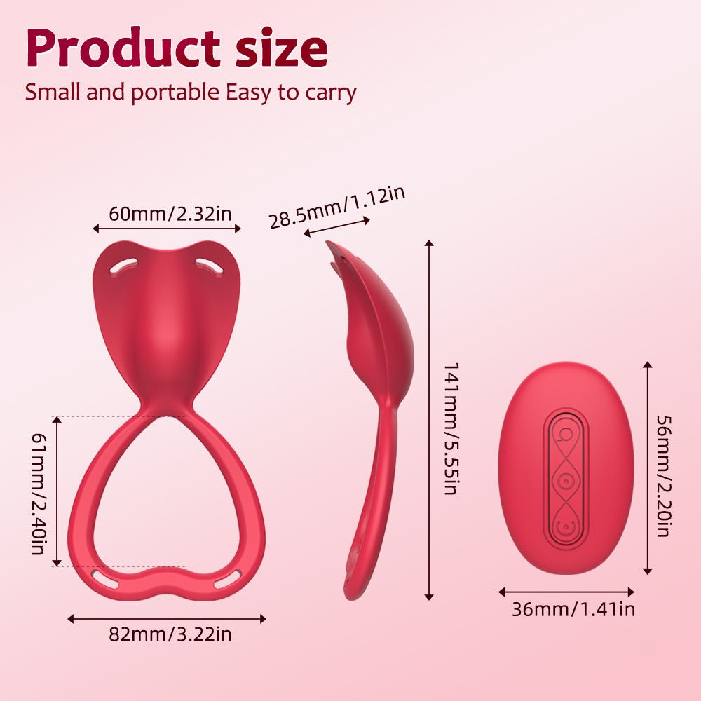 Rechargeable Silicone Wearable Vibrator with Remote Control & Ergonomic Ring Design - Nightloom Sex Toy Shop