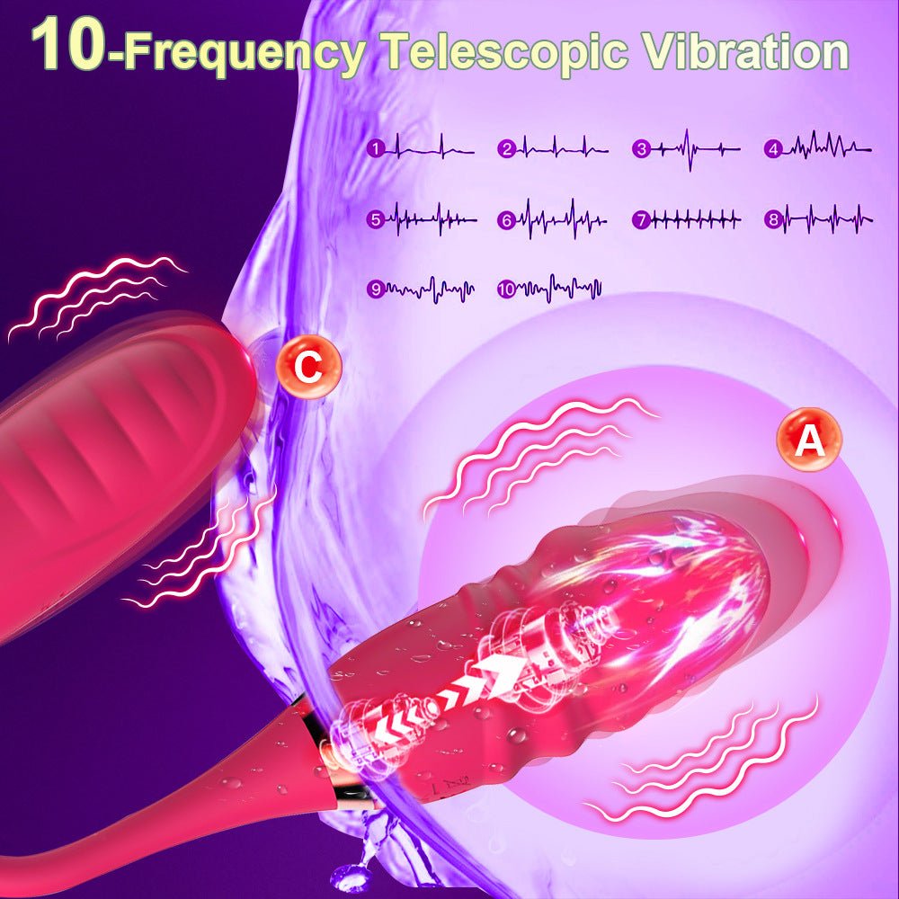 red double vibrating egg app controls female vibrator with 10 vibration modes
