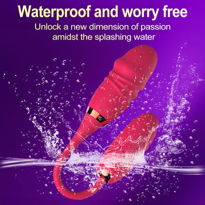 red double vibrating egg app controls female vibrator waterproof design