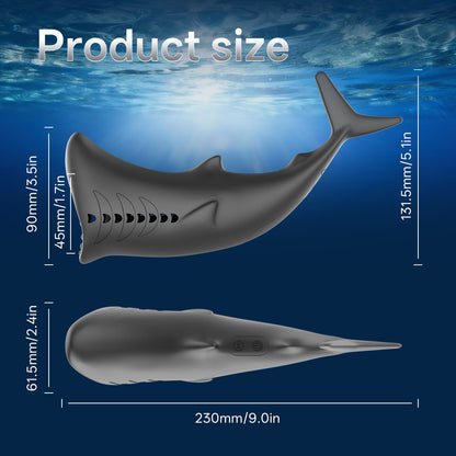 Shark Shape Rechargeable Silicone Vibration Male Stroker - Nightloom Sex Toy Shop