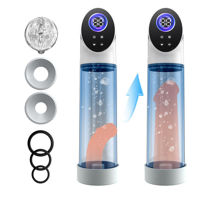 Smart Control Vacuum Erection Pump Cup (LingControl Cup) Digital Display Penis Pump with Adjustable Suction - Nightloom Sex Toy Shop