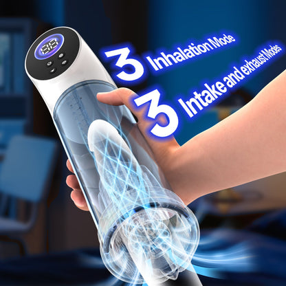 Smart Control Vacuum Erection Pump Cup (LingControl Cup) Digital Display Penis Pump with Adjustable Suction - Nightloom Sex Toy Shop
