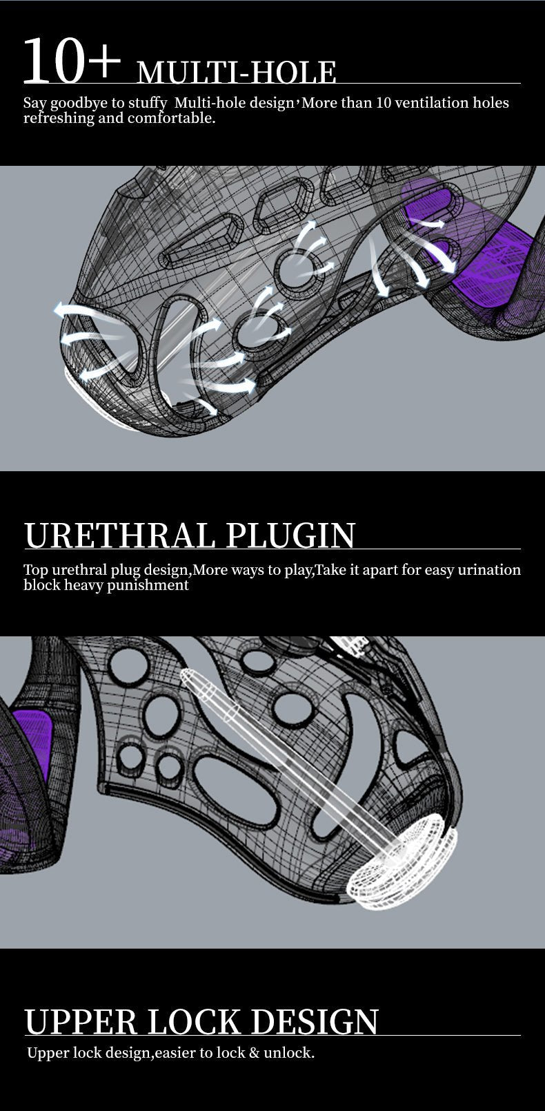 Smart Electric Male Chastity Cage with Remote Control & App Connectivity - Nightloom Sex Toy Shop