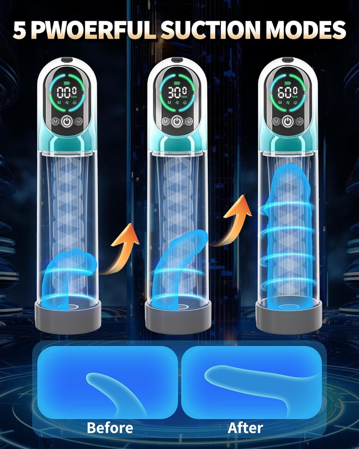 Smart Male Pulse Stimulator with Intelligent Motion Control - Nightloom Sex Toy Shop