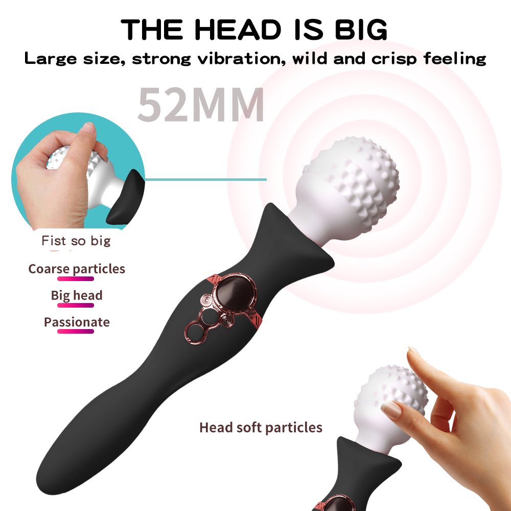 The spherical massage head of the female vibrator is 52mm long