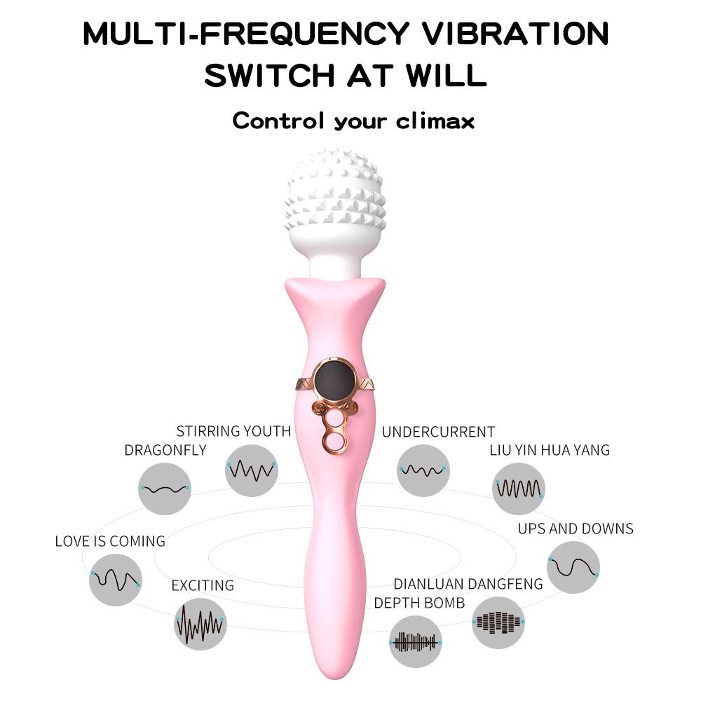 The vibration frequency of the spherical massage head female vibrator can be switched at any time
