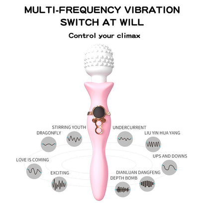 The vibration frequency of the spherical massage head female vibrator can be switched at any time