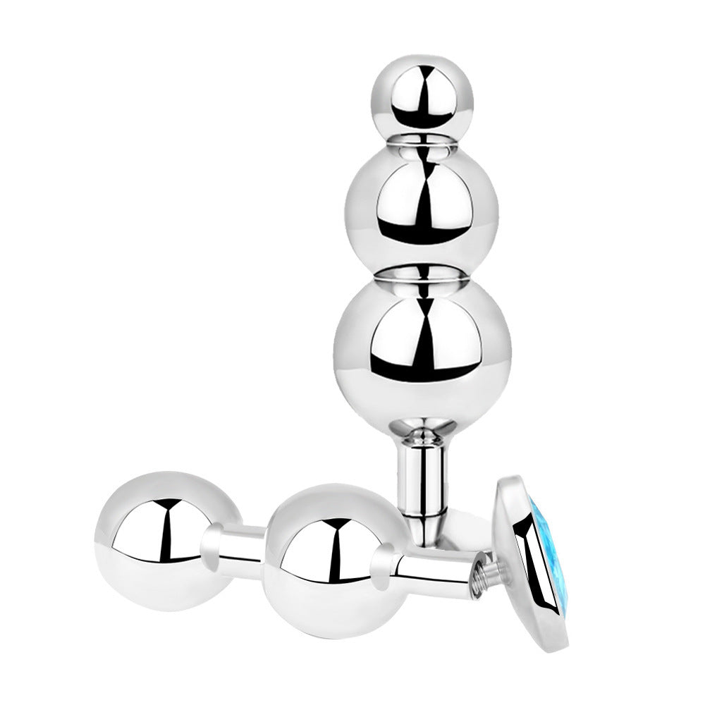 Stainless Steel Anal Plug Set – Triple Ball Design - Nightloom Sex Toy Shop
