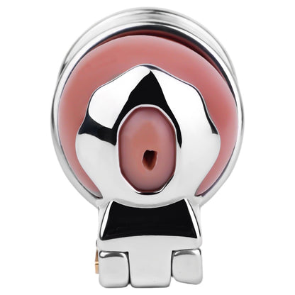 Super Short Male Chastity Device Set - Ultra - Compact Ventilated Metal Cage - Nightloom Sex Toy Shop
