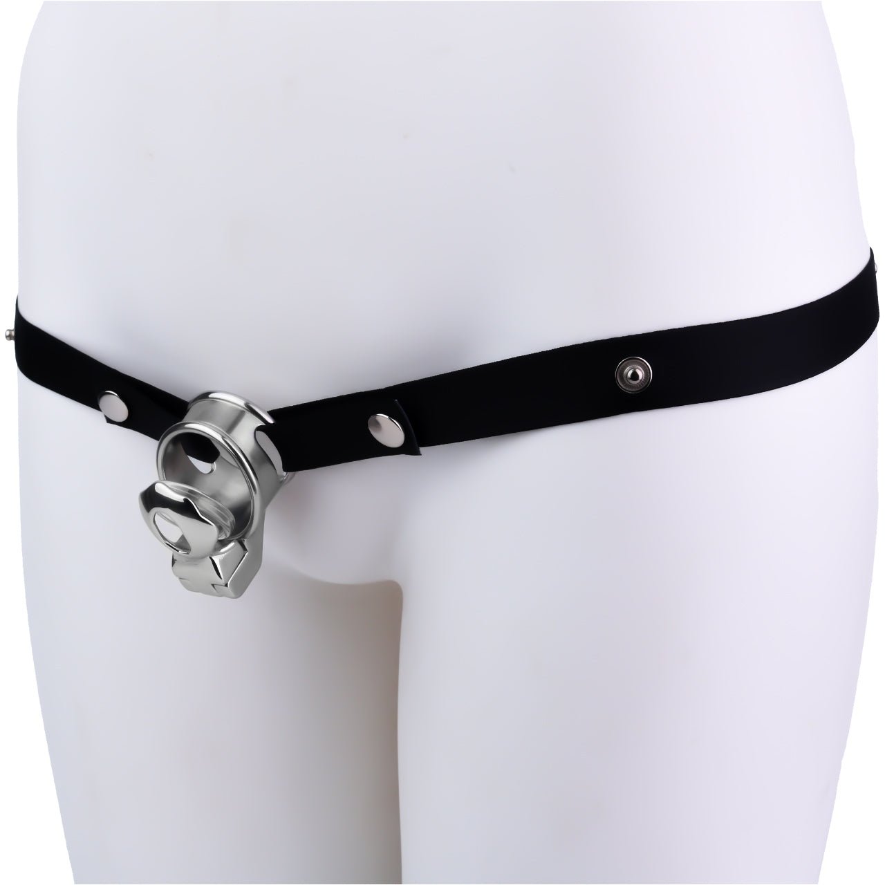 Super Short Male Chastity Device Set - Ultra - Compact Ventilated Metal Cage - Nightloom Sex Toy Shop