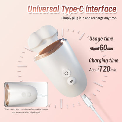 Tongue-designed clitoral suction female vibrator, USB rechargeable, 60-minute runtime