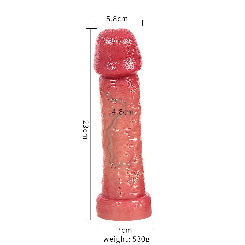 Ultra Realistic Silicone Dildo with Detailed Veined Texture and Secure Suction Base - Nightloom Sex Toy Shop