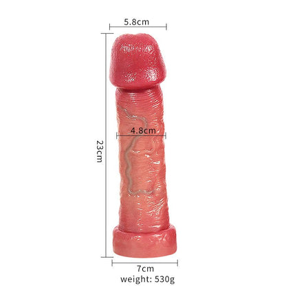 Ultra Realistic Silicone Dildo with Detailed Veined Texture and Secure Suction Base - Nightloom Sex Toy Shop