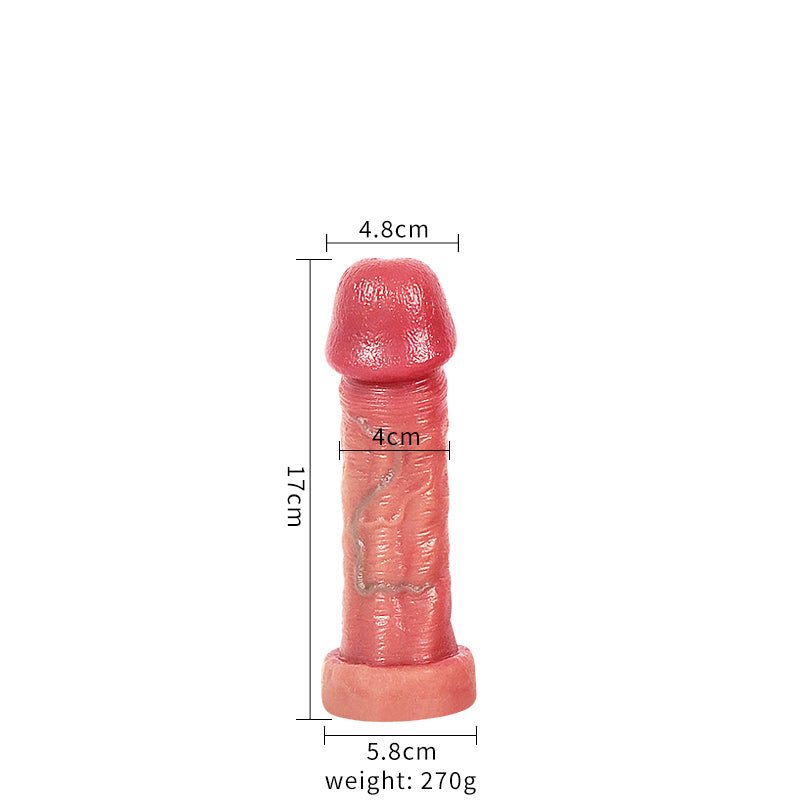 Ultra Realistic Silicone Dildo with Detailed Veined Texture and Secure Suction Base - Nightloom Sex Toy Shop