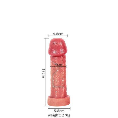 Ultra Realistic Silicone Dildo with Detailed Veined Texture and Secure Suction Base - Nightloom Sex Toy Shop