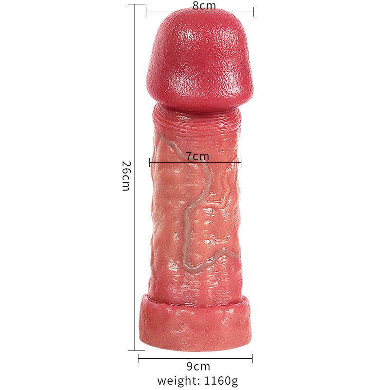 Ultra Realistic Silicone Dildo with Detailed Veined Texture and Secure Suction Base - Nightloom Sex Toy Shop