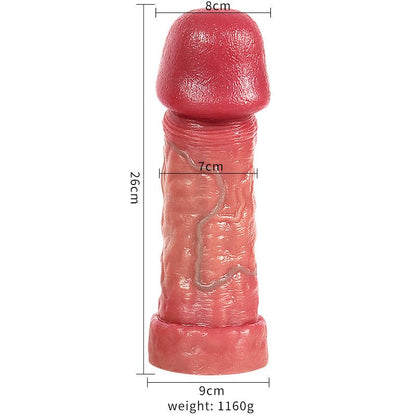 Ultra Realistic Silicone Dildo with Detailed Veined Texture and Secure Suction Base - Nightloom Sex Toy Shop