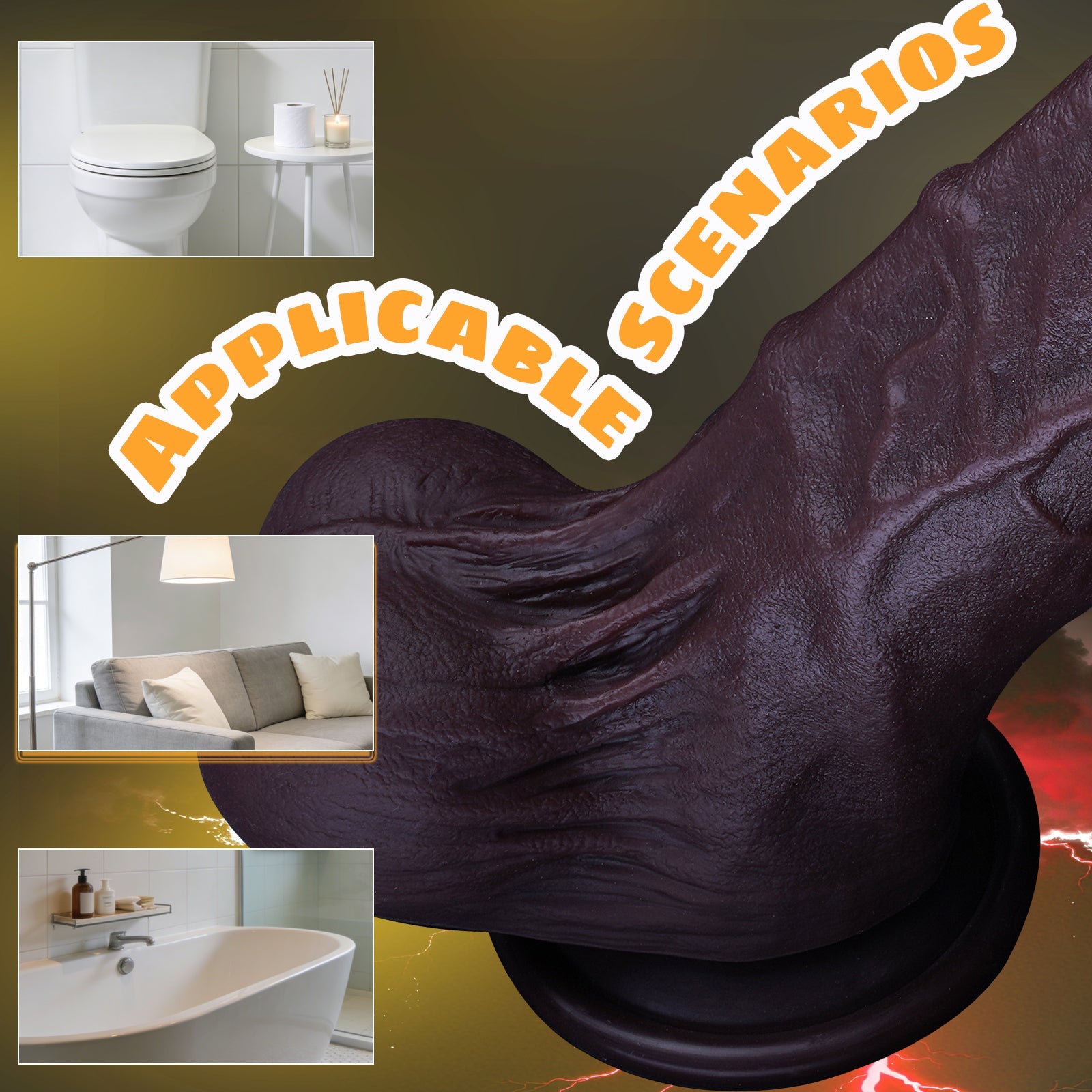 Ultra-Realistic Silicone Dildo with Suction Cup - Nightloom Sex Toy Shop