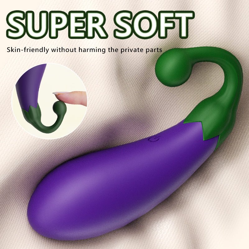 The vegetable-designed app controls the female vibrator without irritating the skin.