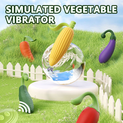 The vegetable design app controls a female vibrator with designs inspired by various vegetables.