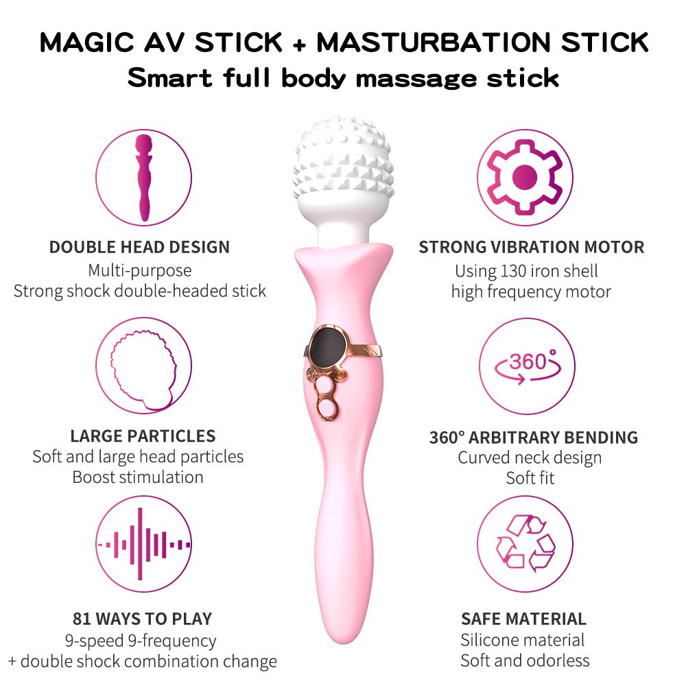 Velvet Touch Textured Wand Massager - Nightloom Sex Toy Shop