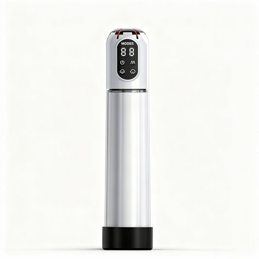 white handheld electric multi functional male masturbator