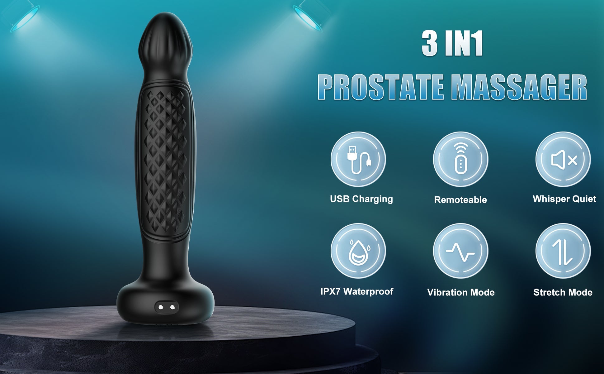 Wireless Remote Control Vibrating Silicone Anal Plug - Nightloom Sex Toy Shop